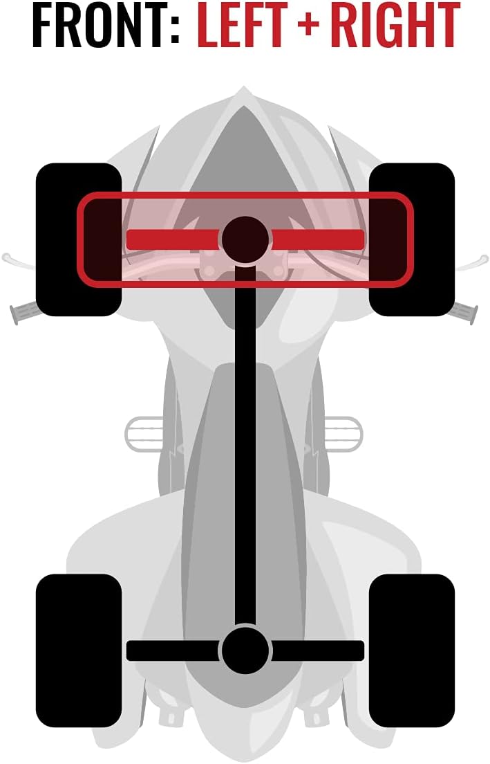 Front Left Right Axles Pair for Can-Am Maverick 1000 4X4 I2977
