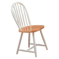 White and Brown Dining Chair Set of 4 D50545