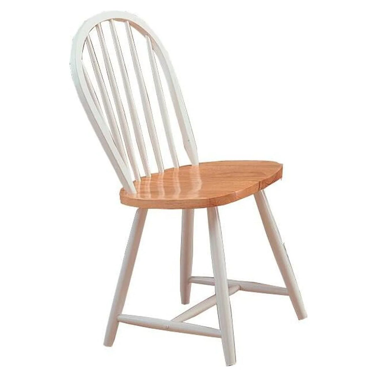 White and Brown Dining Chair Set of 4 D50545