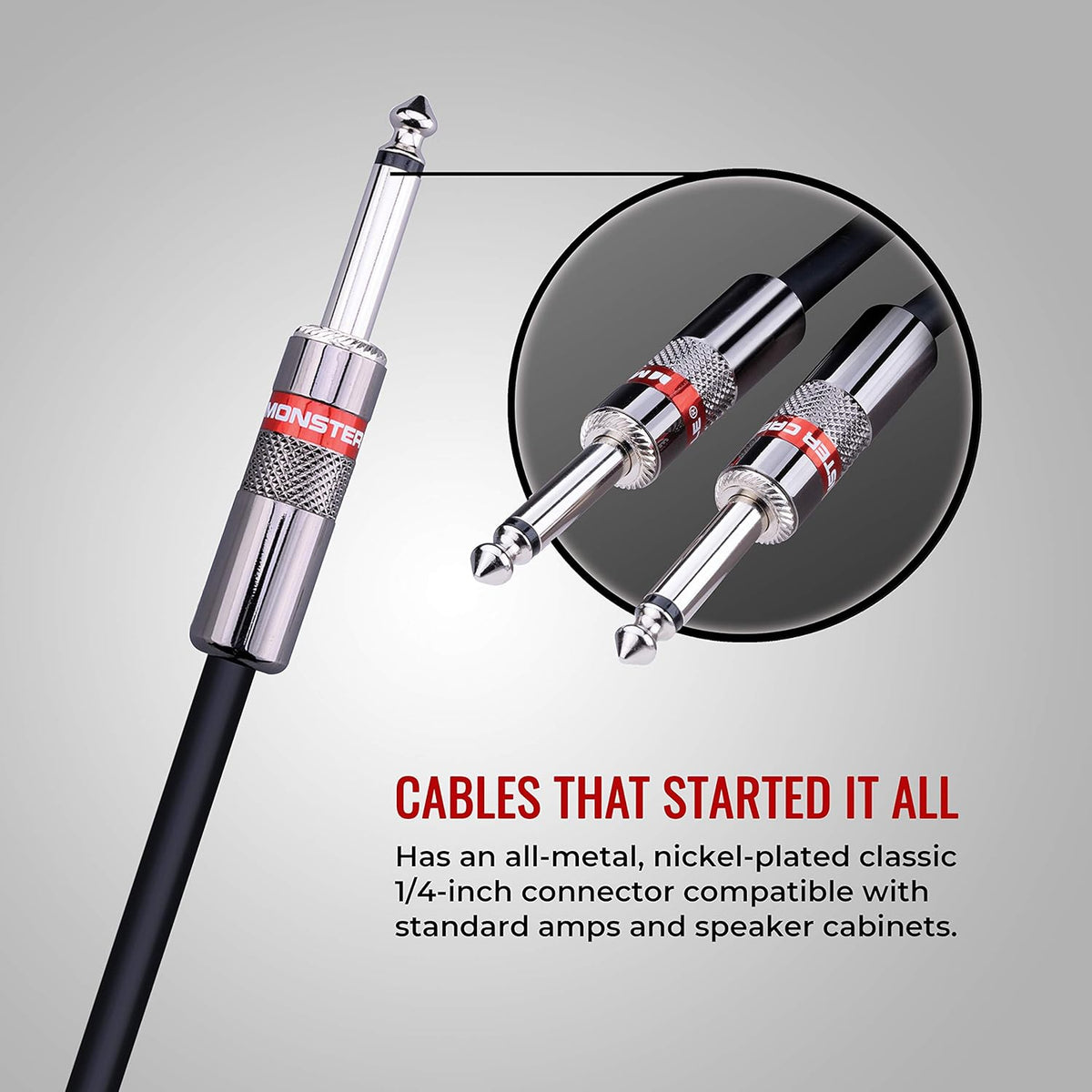 25 ft Straight 1/4 Speaker Cable Pack of 2 D3658