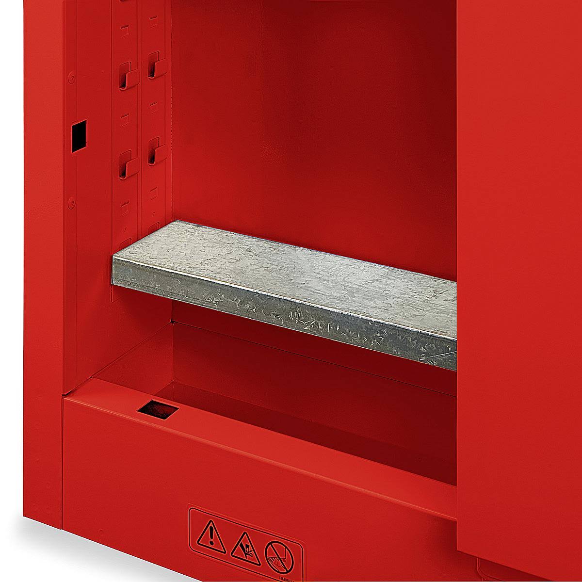 Red Manual Doors Flammable Storage Cabinet E386685