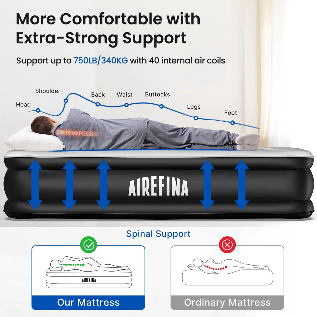 Queen Air Mattress with Built-in Electric Pump L34892