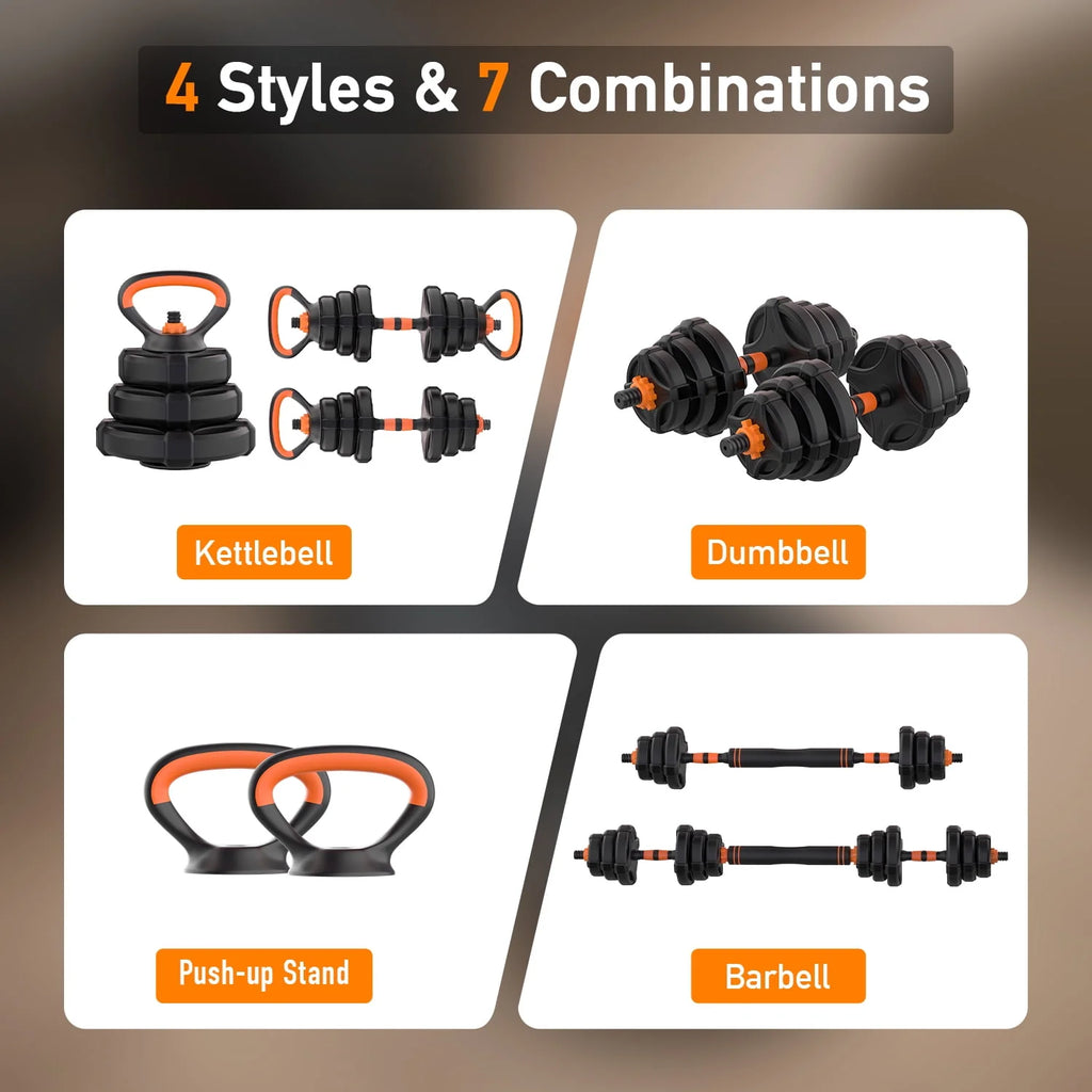 Adjustable Weight Dumbbell Set with Connector C327