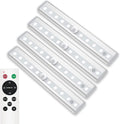 Rechargeable Remote Control 20-LED Dimmable Timer Closet Lights, 6 Pack Z554196