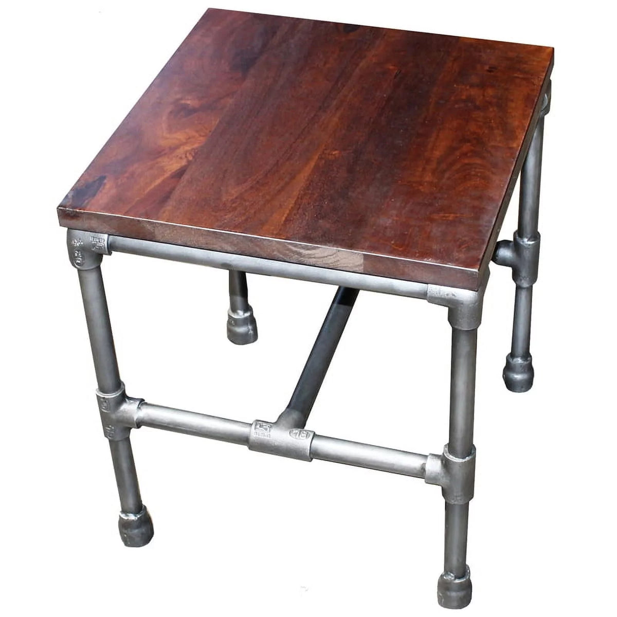Solid Wood Side Occasional Table in Brown S703