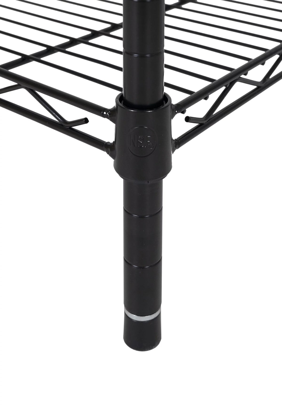 3-Tier Black Wire Shelving Rack M817009