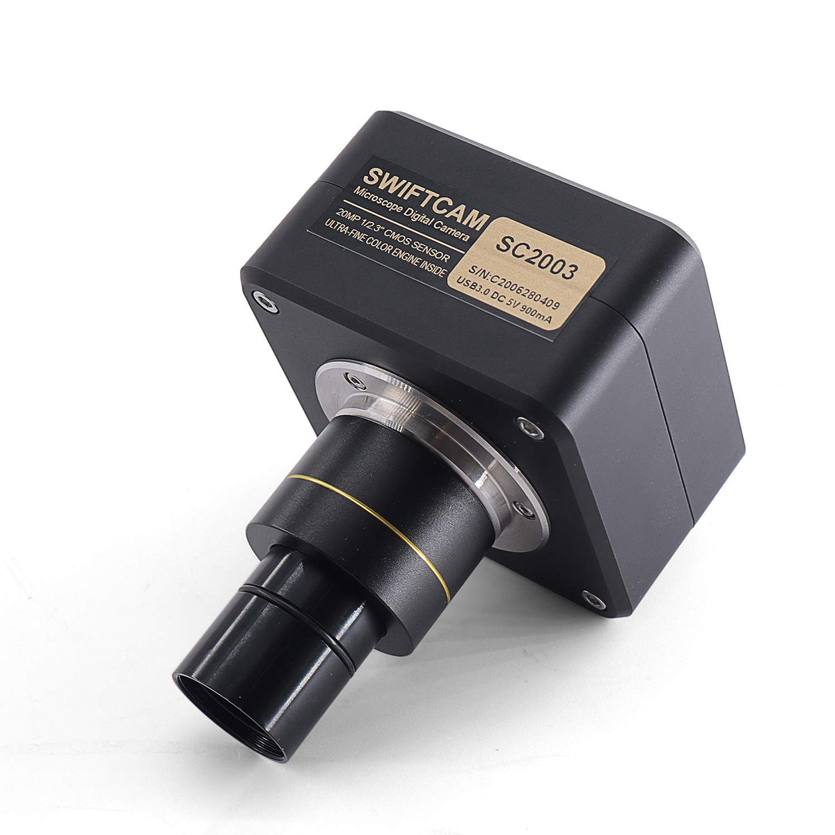 10 Megapixel Camera for Microscopes with Reduction Lens, Calibration Kit, Eyetube Adapters, and USB 3.0 Cable G98975