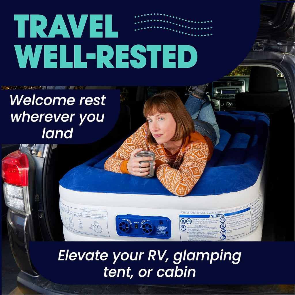 Luxury 13 Inflatable Twin Air Mattress with Built-in Dual Pump B417111