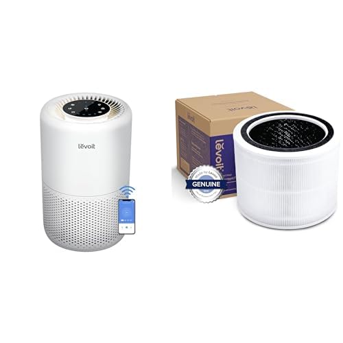 White Smart WiFi Air Purifier T89574