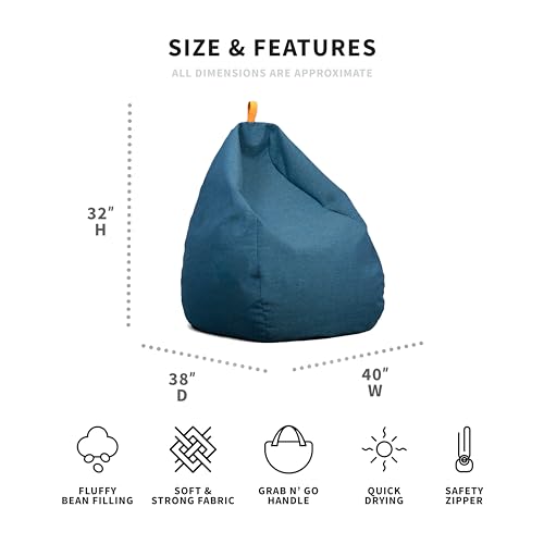 Paprika 2.5 feet Weatherproof Bean Bag Chair L7799