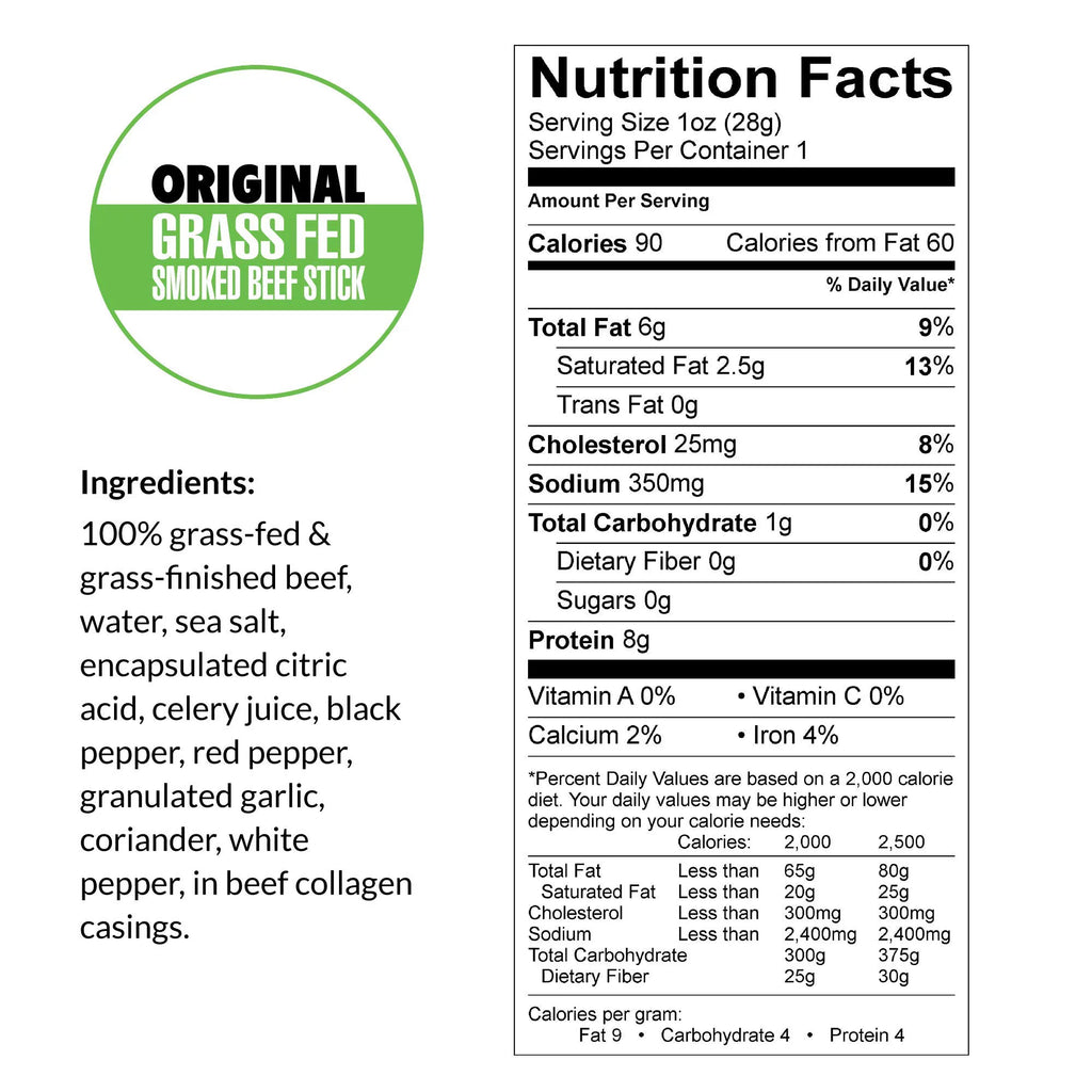 No Sugar 100% Grass-fed Beef Sticks 144-ct E346834