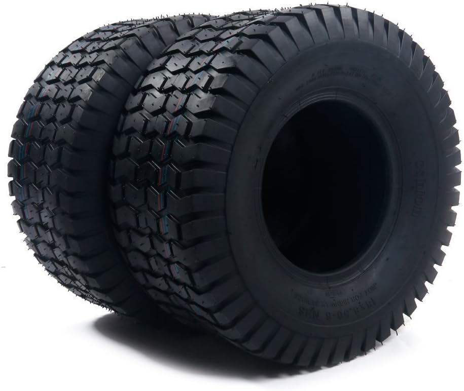 2Pcs 18 x 6.50-8 Tubeless Lawn Mower Tire N5390
