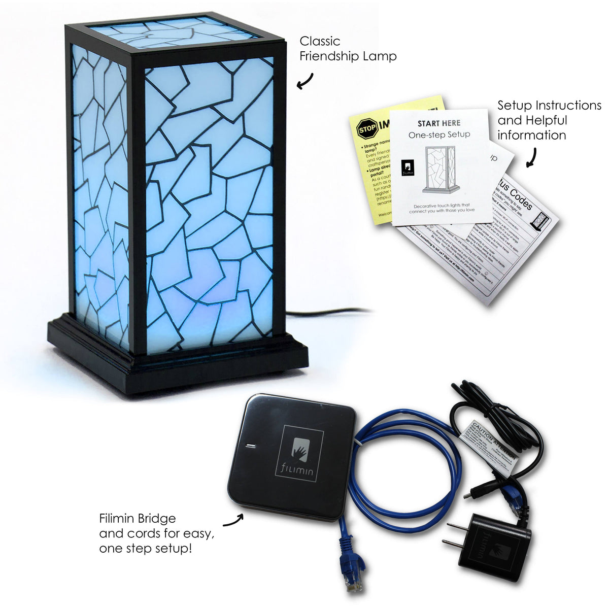 Set of 2 Friendship Lamps Z4341