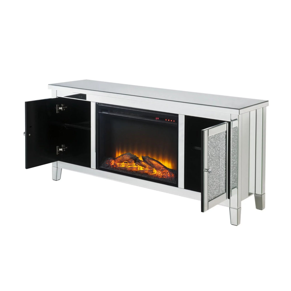Electric Fireplace TV Stand with Mirror Panel G800575