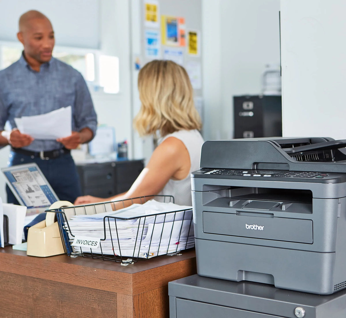 Monochrome Laser All-in-One Printer with Duplex Printing and Wireless Connectivity S9210
