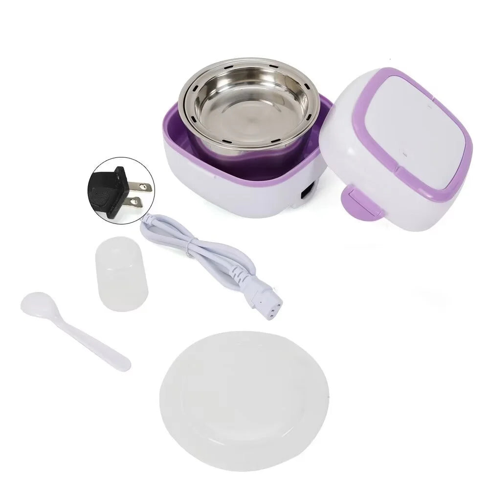 Portable Electric Lunch Box Food Heater 1L Stainless Steel Y8718