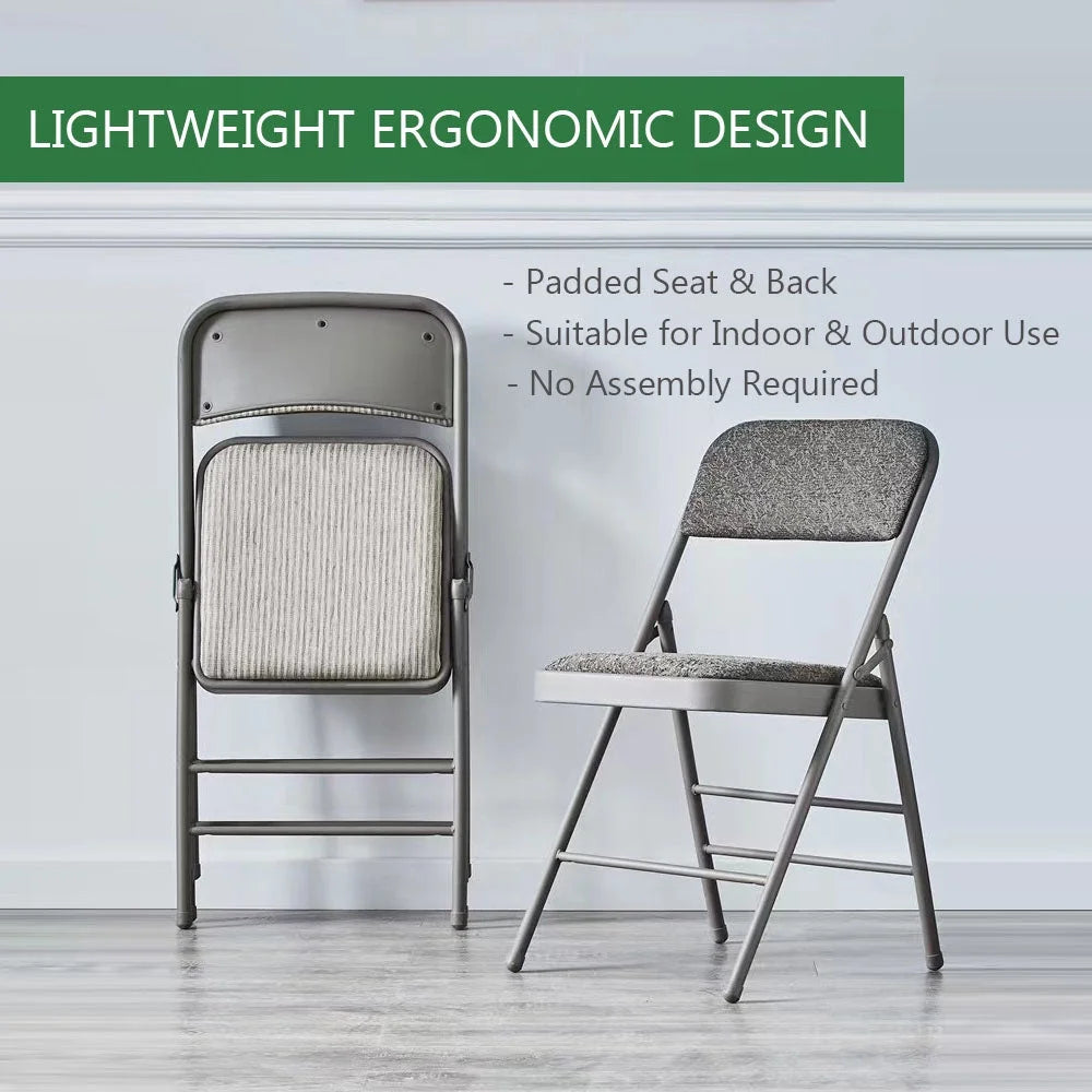 2-Pack Foam Padded Metal Folding Chair Z7364