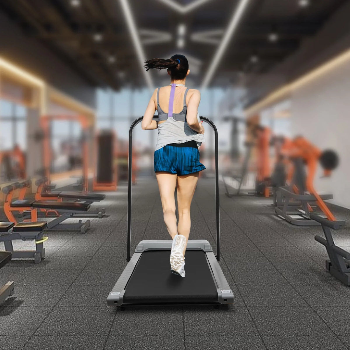 2 in 1 LED Folding Treadmill K460617