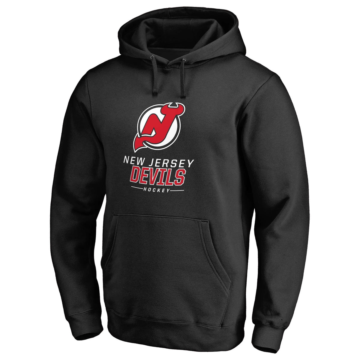 Men's Black Fitted Pullover Hoodie W76343