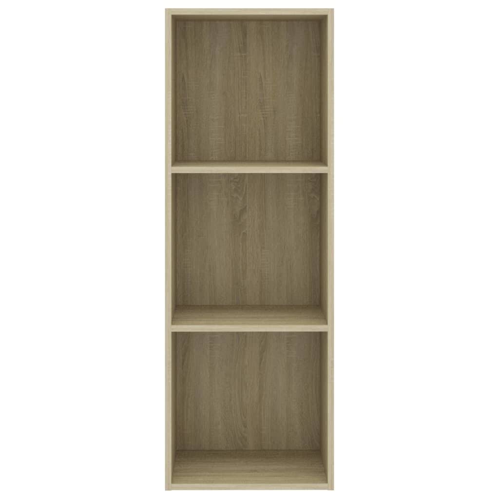 3-Tier Book Cabinet Sonoma Oak Chipboard N1442