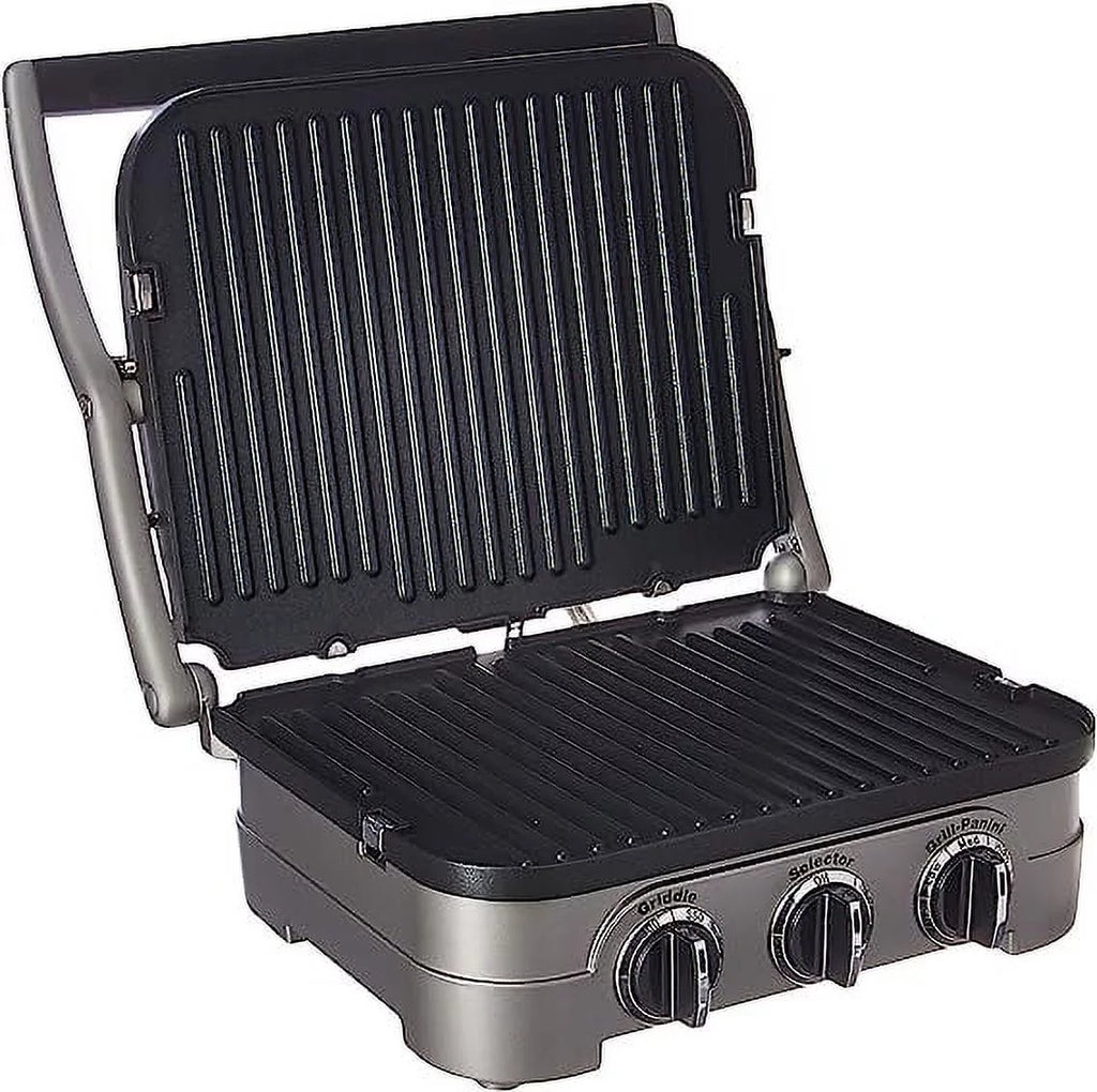 Silver 5 in 1 Countertop Griddle & Grill C172758