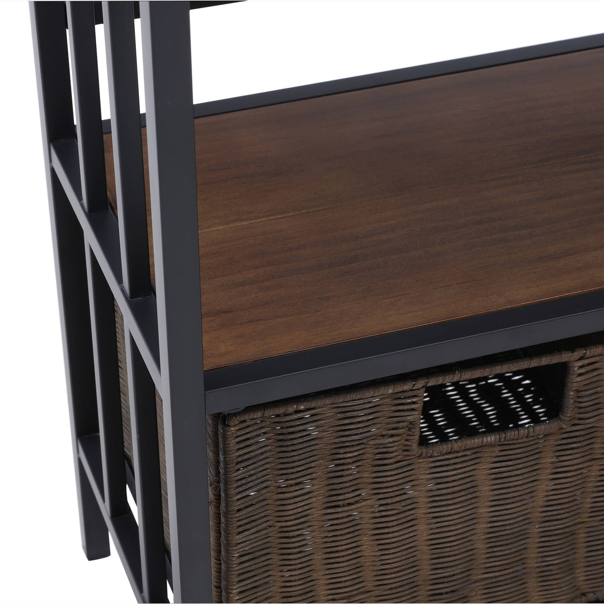 Rustic Brown Bakers Rack B84607
