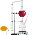 2L Essential Oil Distillation Apparatus Glassware Distillation Kit Water Distiller Purifier with Condenser J768965