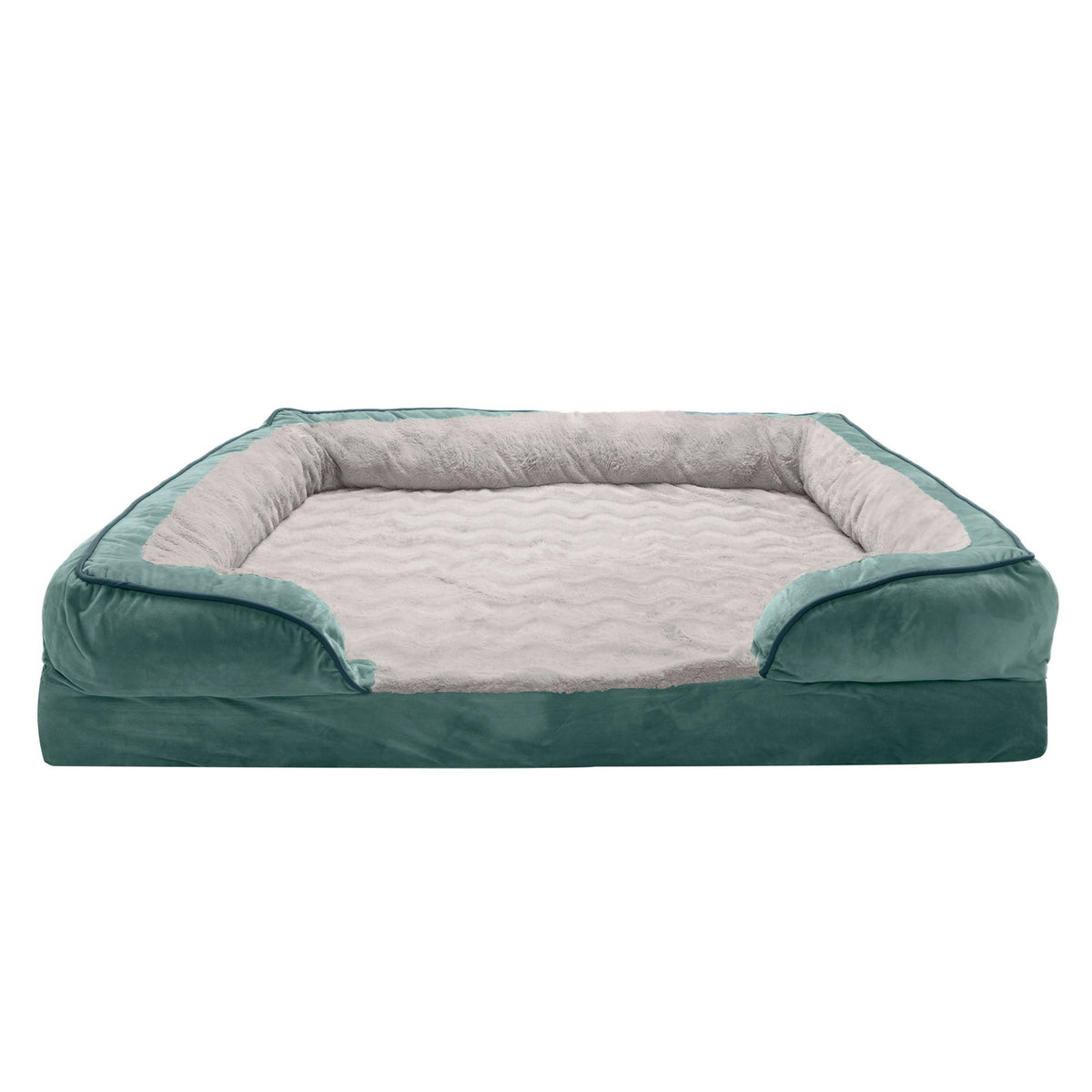 Celadon Green Velvet Sofa Dog Bed H2393