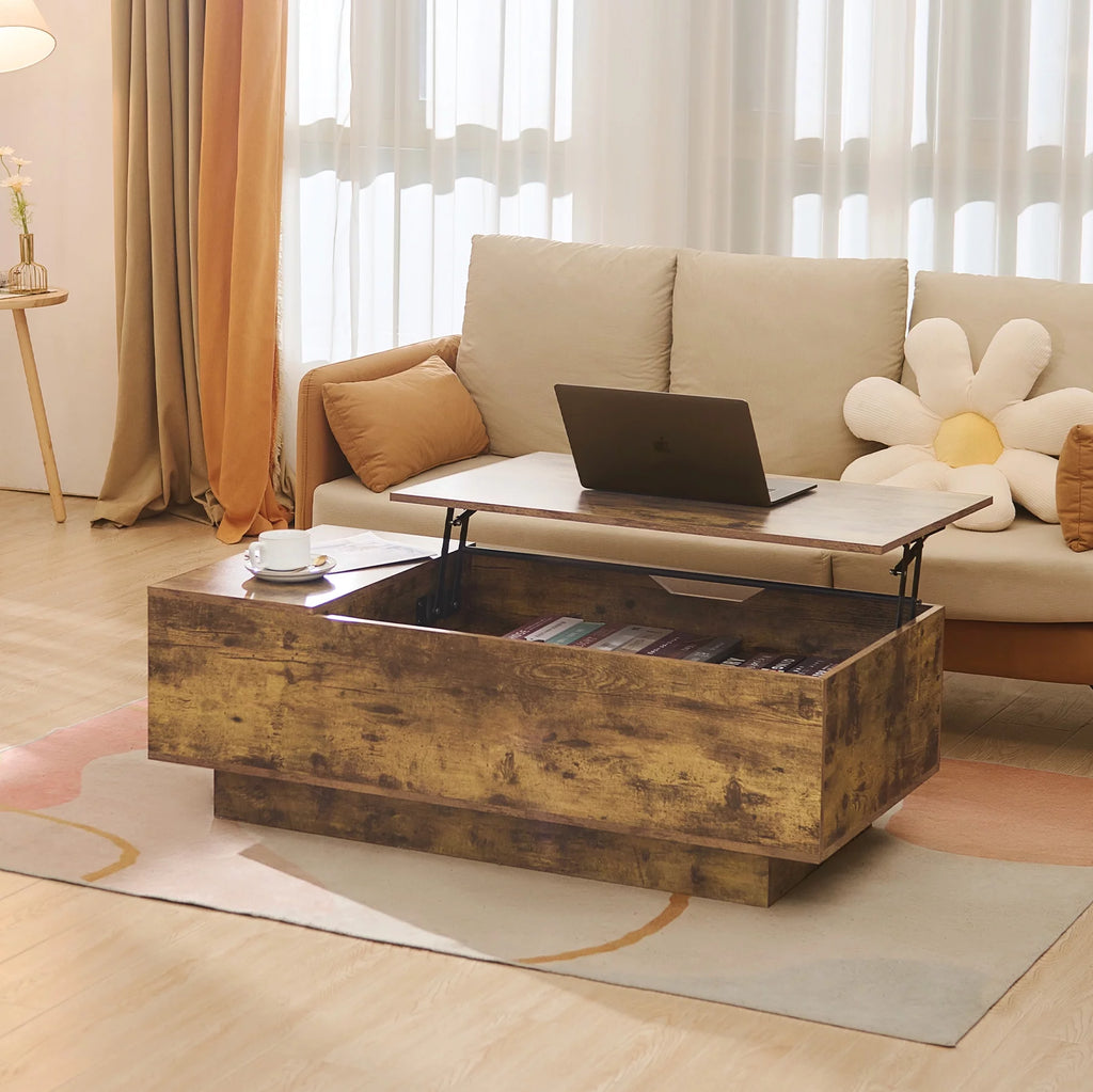 Lift Top Coffee Table with Storage Compartment Q243