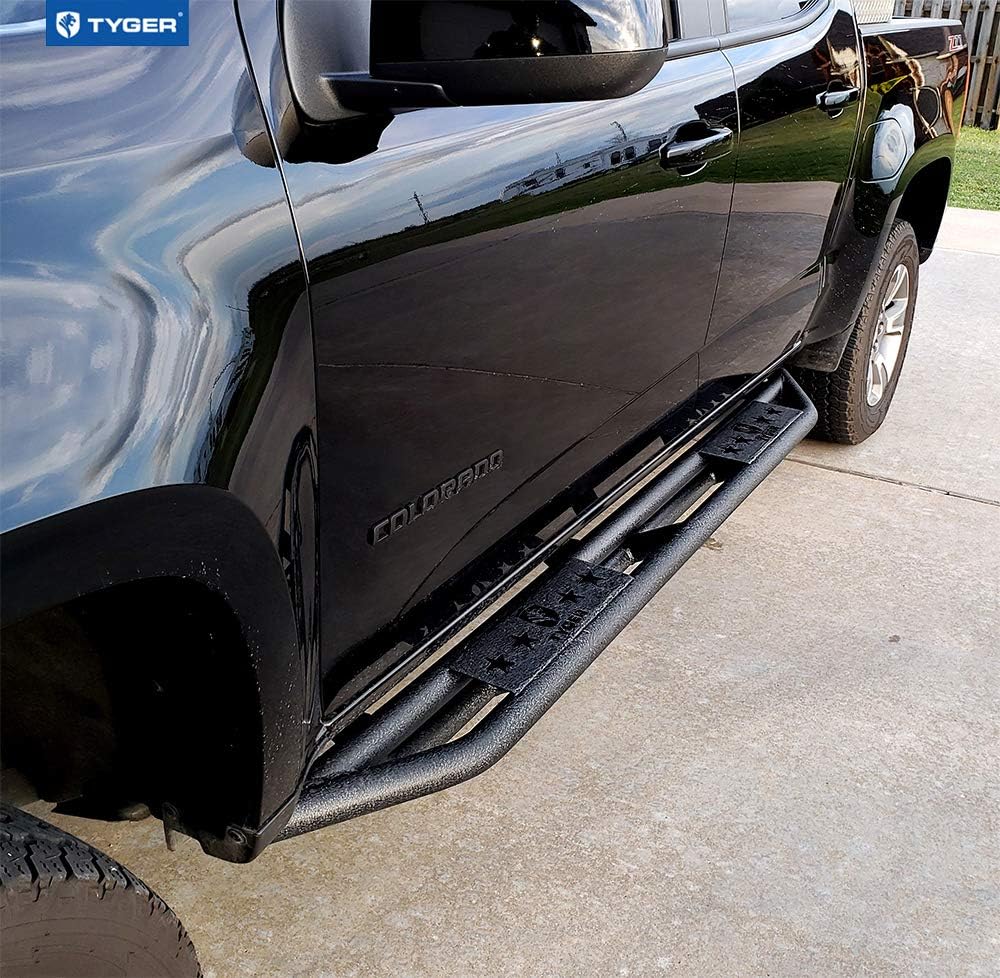 Textured Black Side Step Rails for Crew Cab N217933