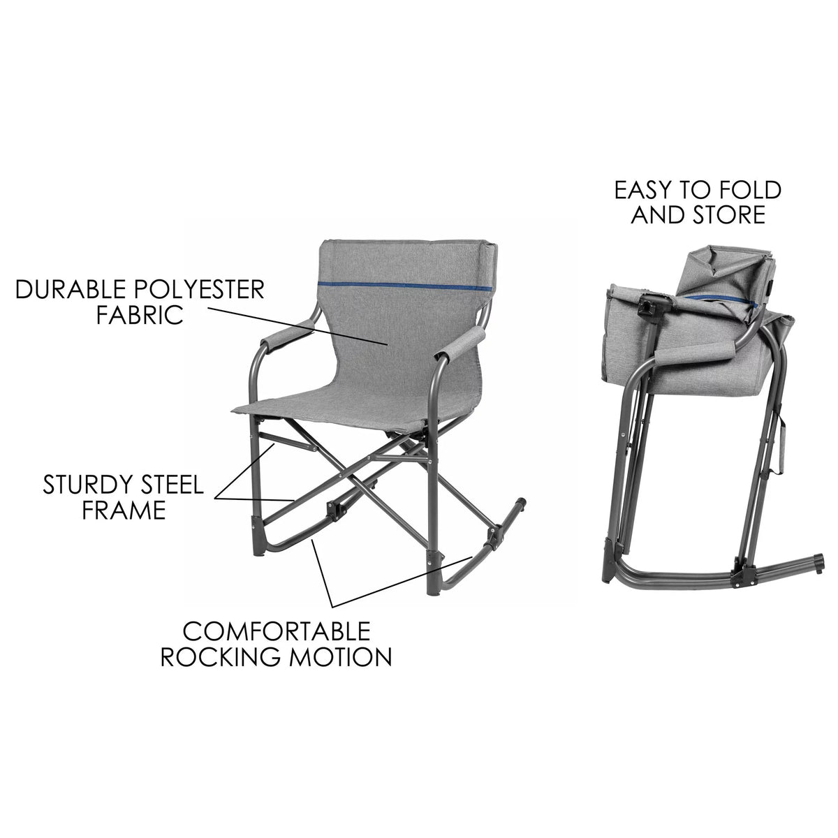 Grey Rocking Director's Chair D43641