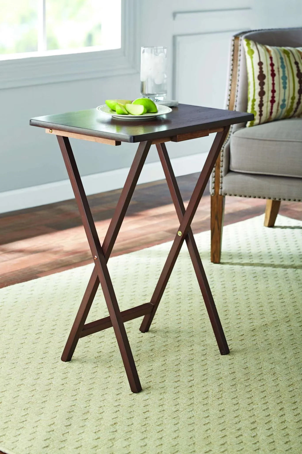 Folding TV Tray Table Natural Z954