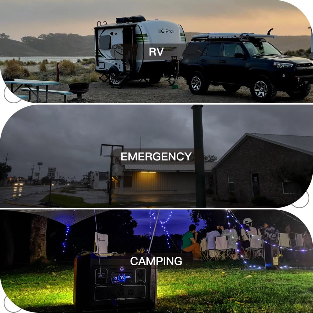 1800W Portable Power Station 1488Wh LiFePO4 Battery Backup H1257