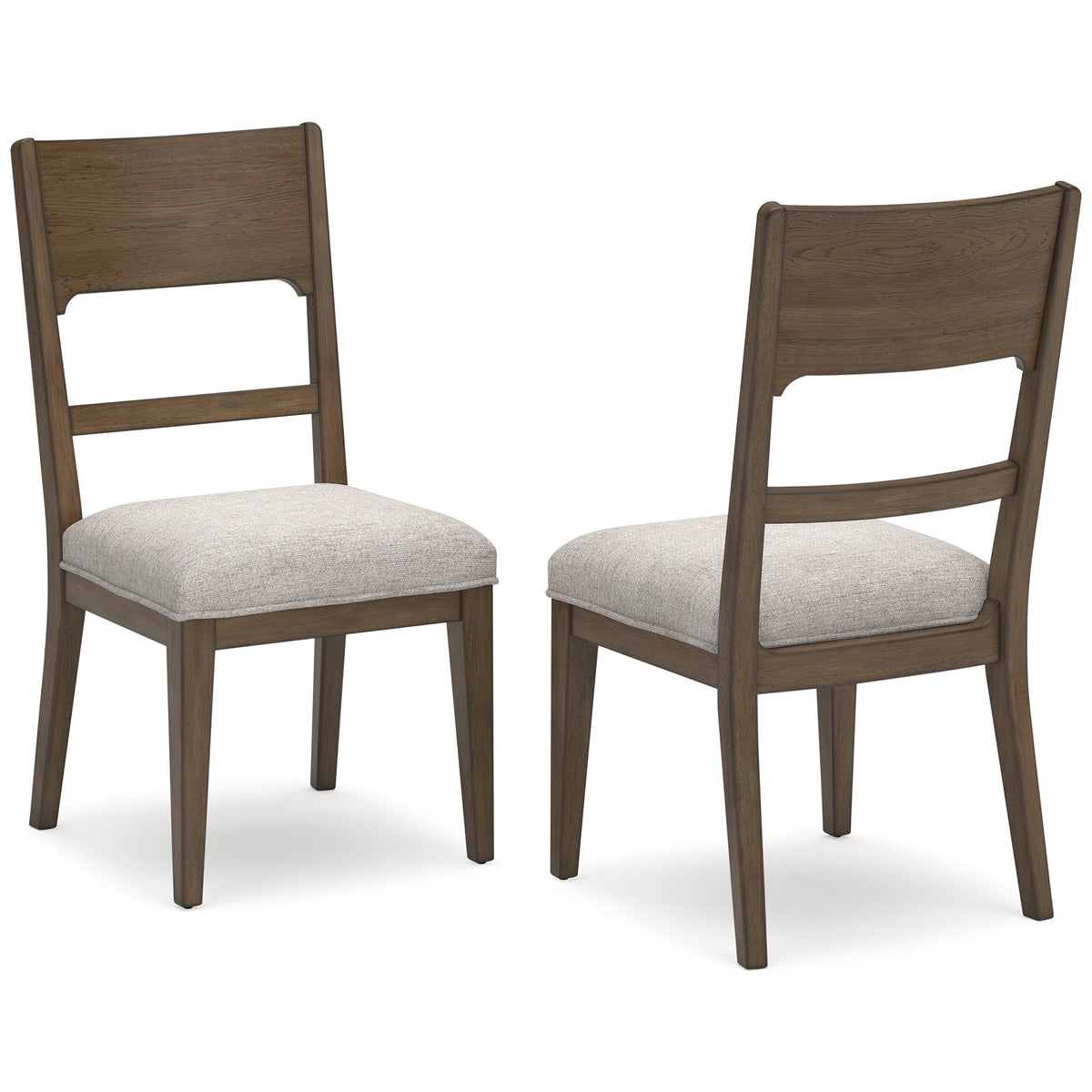 Brown & Tan Traditional Dining Chair Set of 2 C924