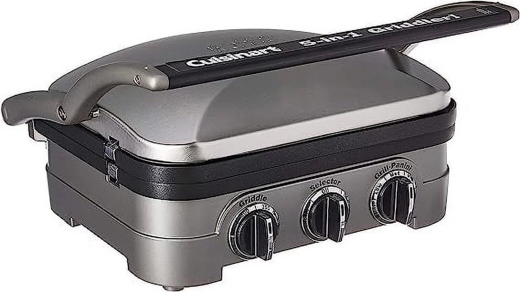 Silver 5 in 1 Countertop Griddle & Grill C172758