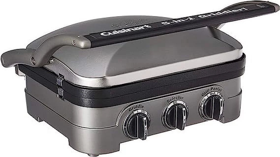 Silver 5 in 1 Countertop Griddle & Grill C172758