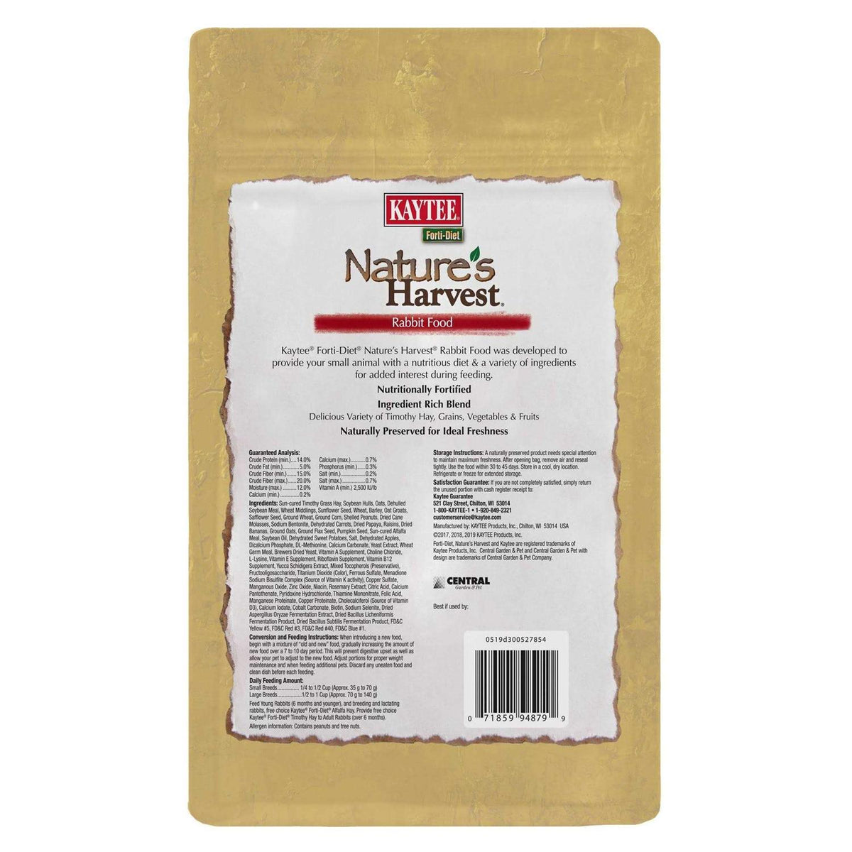Rabbit Small Animal Food R9184