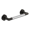 20 Pack Drawer Pull Matte Black and Chrome Two Tone B541