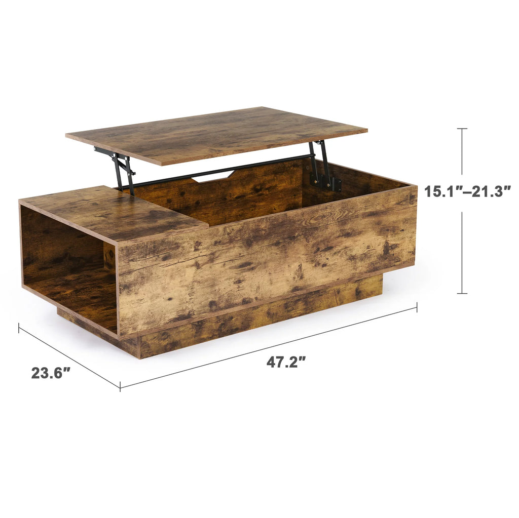 Lift Top Coffee Table with Storage Compartment Q243