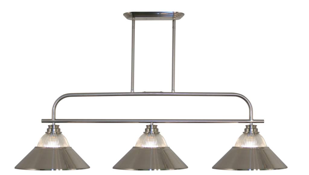 3-Light Island/Billiard Brushed Nickel N590