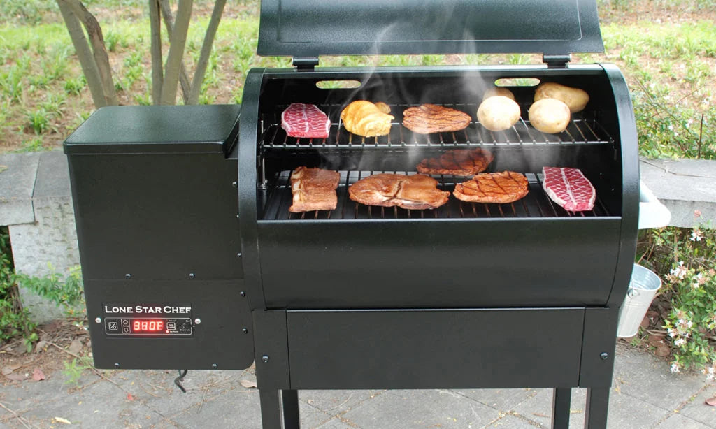 510 square inch Pellet Grill with Side Shelf Q505