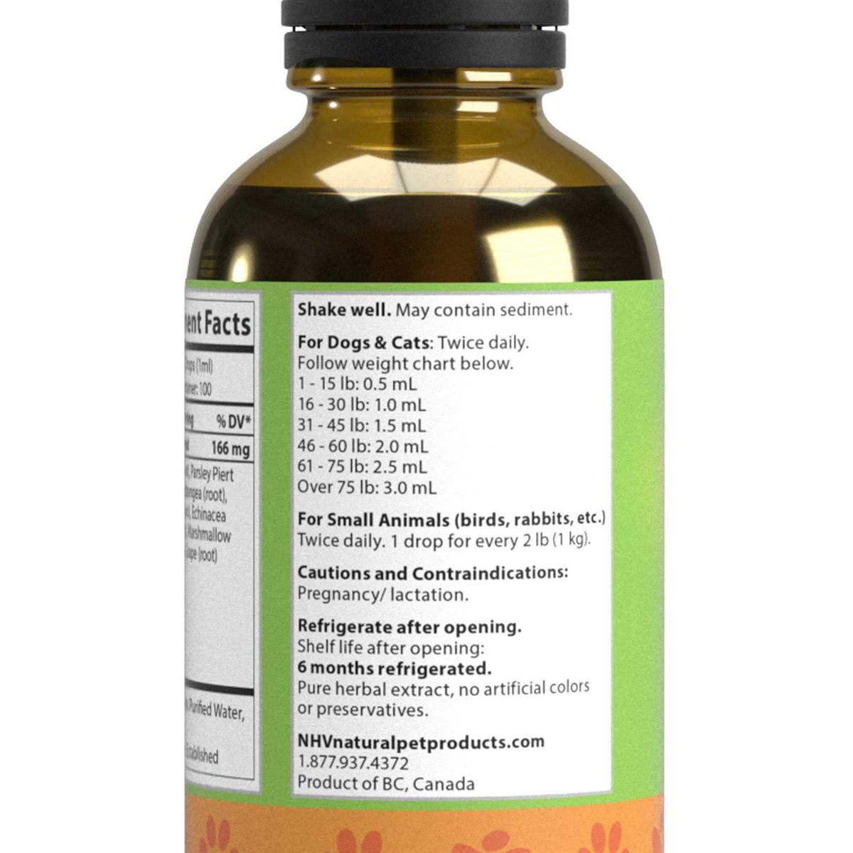 Natural Herbal Support for Dogs and Cats Y5121