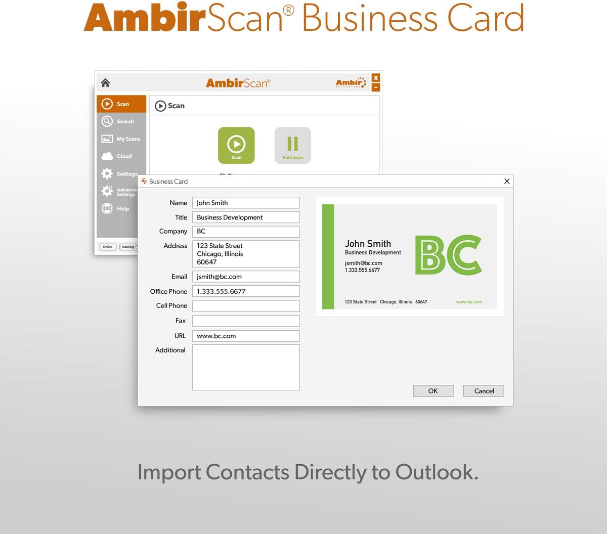 Simplex Document Scanner and Card Scanner W604054