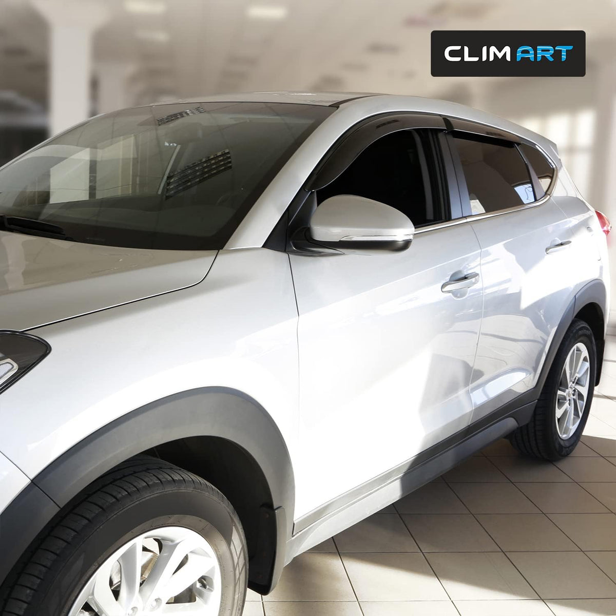 4pcs Dark Smoke Rain Guards for Hyundai Tucson 2016-2020 Y239