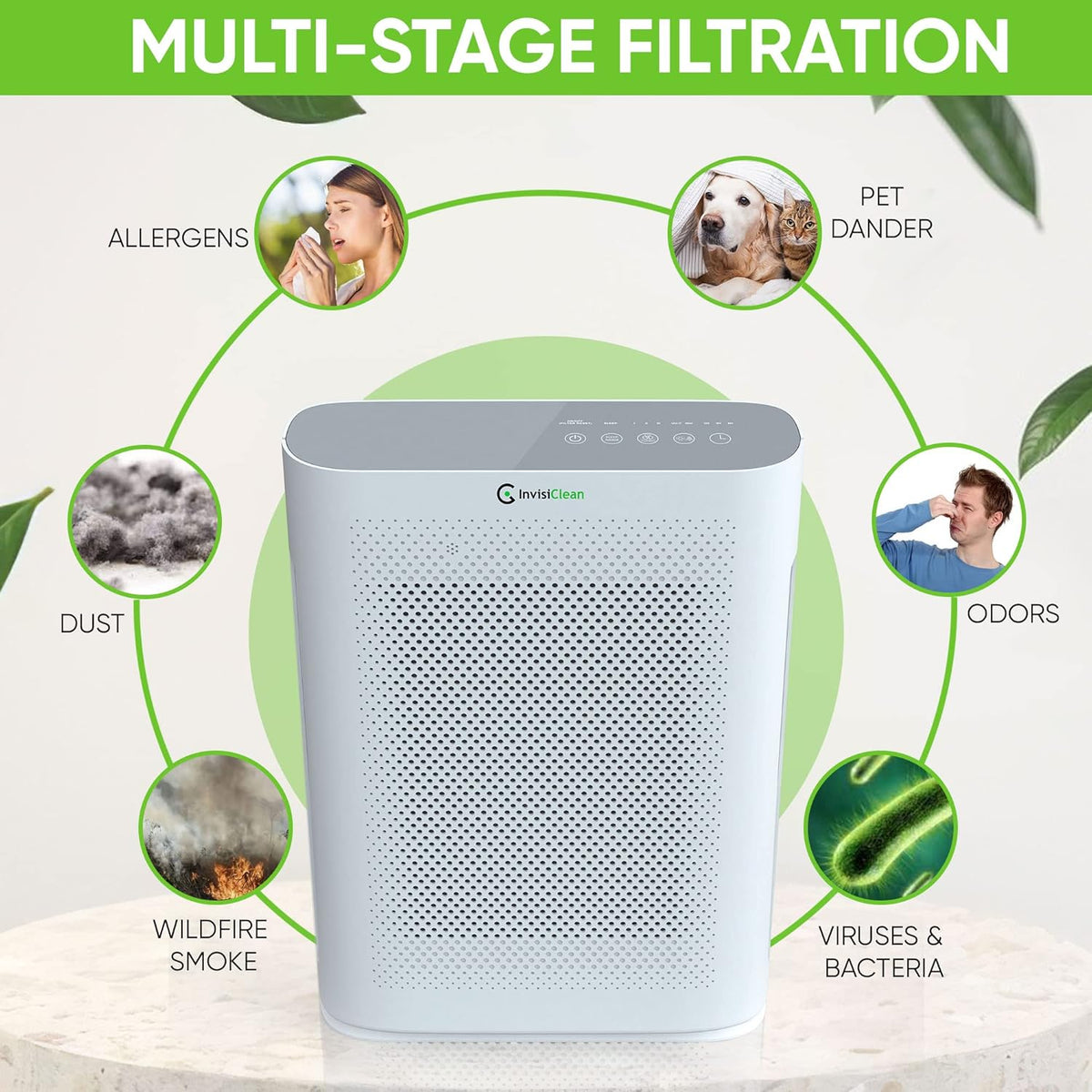 4-in-1 H13 True HEPA Air Purifier O834