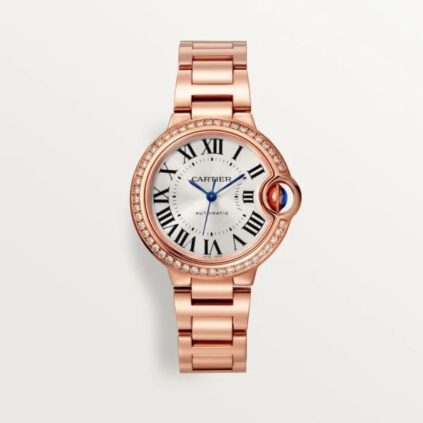 White Face Minimalist Leather Watch B36625