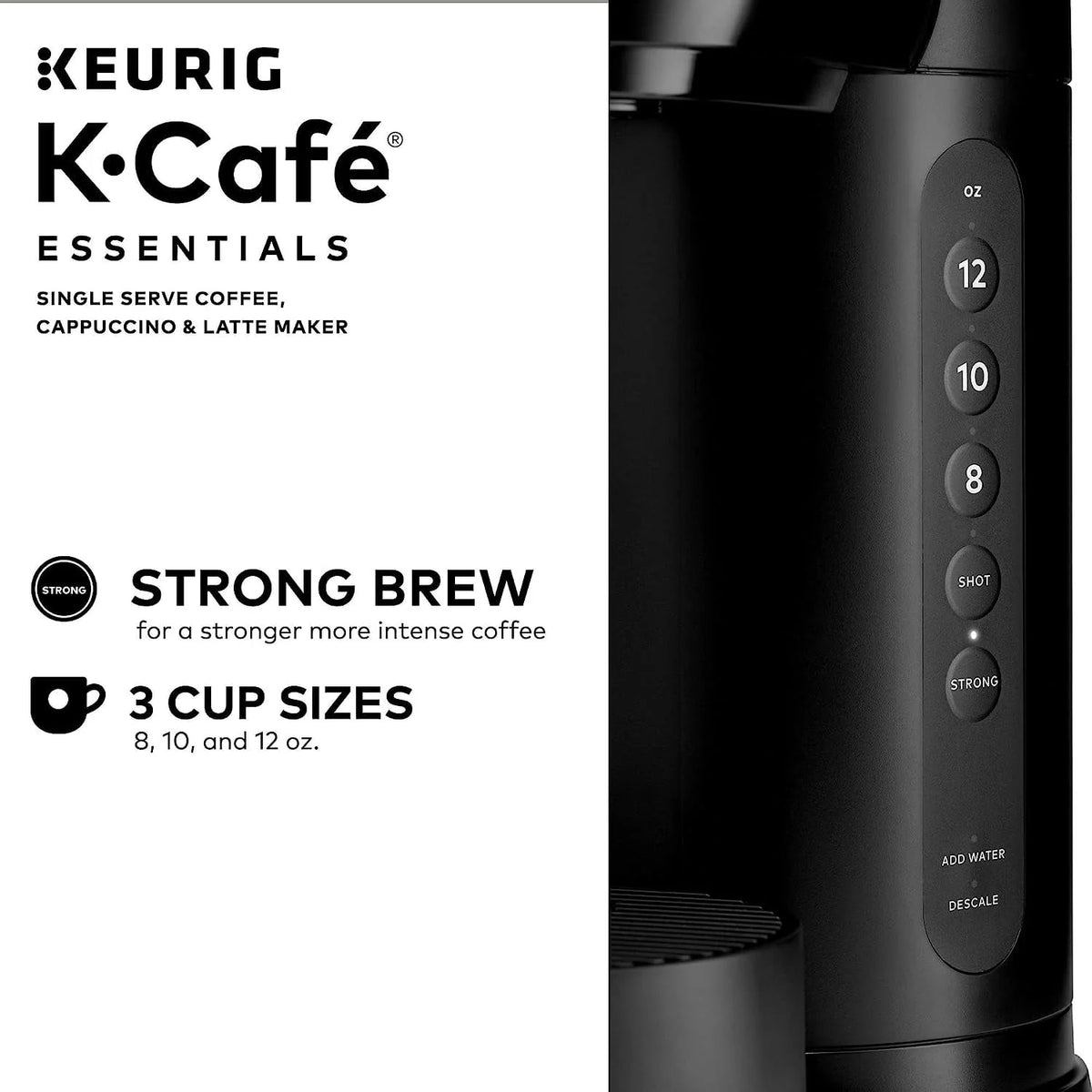 Black Single Serve Coffee, Latte and Cappuccino Maker O307224