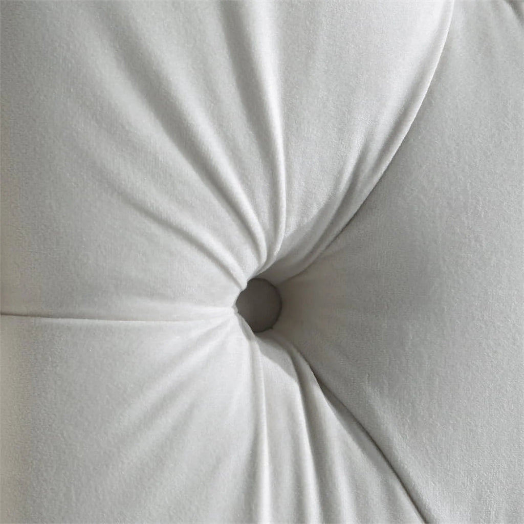 Cream Velvet Queen Bed I193219