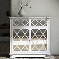 White 3 Drawer Dresser W9697