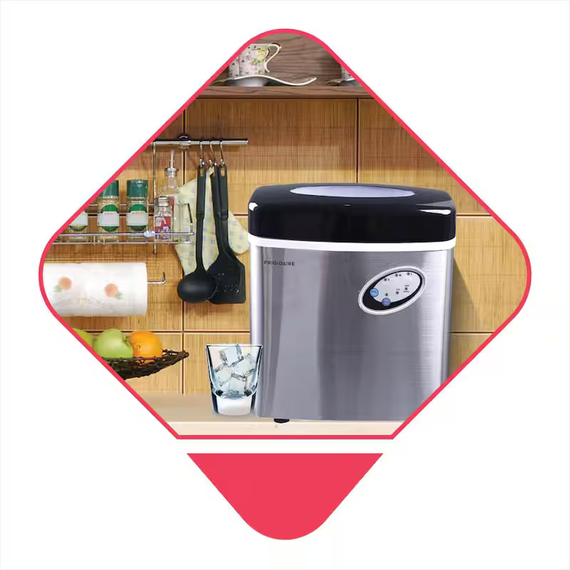 48 lb. Freestanding Stainless Steel Ice Maker Z9466